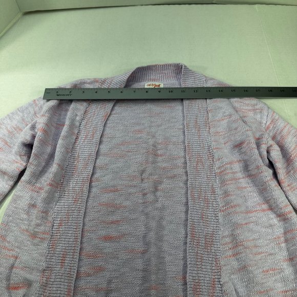 Cat And Jack Girl's Size Large 10-12 Sweater Open Front Cardigan Purple New - Picture 7 of 12